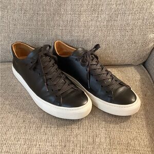 Beckett Simonon Black Leather Sneakers 11.5 44.5 common projects